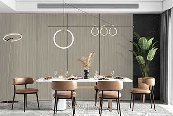 长春轻奢风格-餐厅