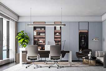 长春轻奢风格-书房