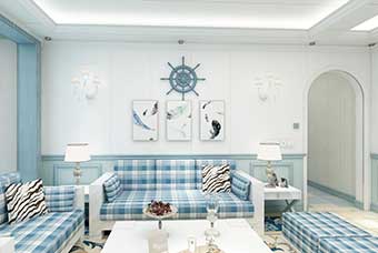 长春地中海风格-客厅