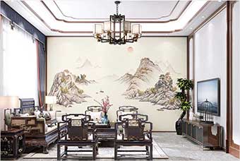 长春森佰汇航空纤维墙咔（巴山蜀水）