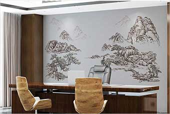 长春森佰汇航空纤维墙咔（山水之间）